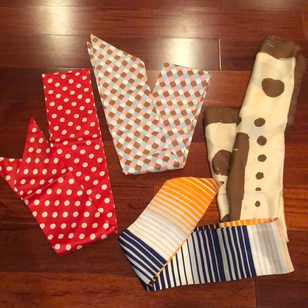 Set of 4 scarf belts
